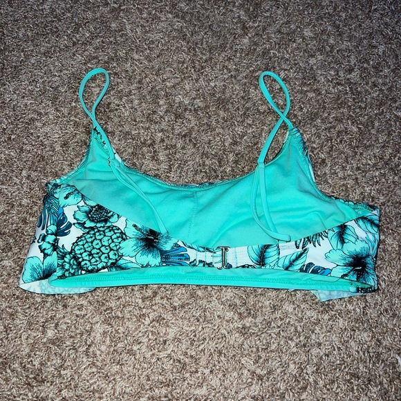 Blue tropical bikini top - Picture 2 of 2